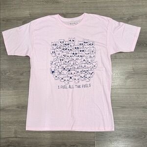 Friday JR I Feel All The Feeling Cat Tee Shirt Men’s Size Large